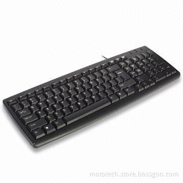 Splash-proof Wired Keyboard with Laser Inscribed Letters, Ideal for Gaming, Comfortable to Use